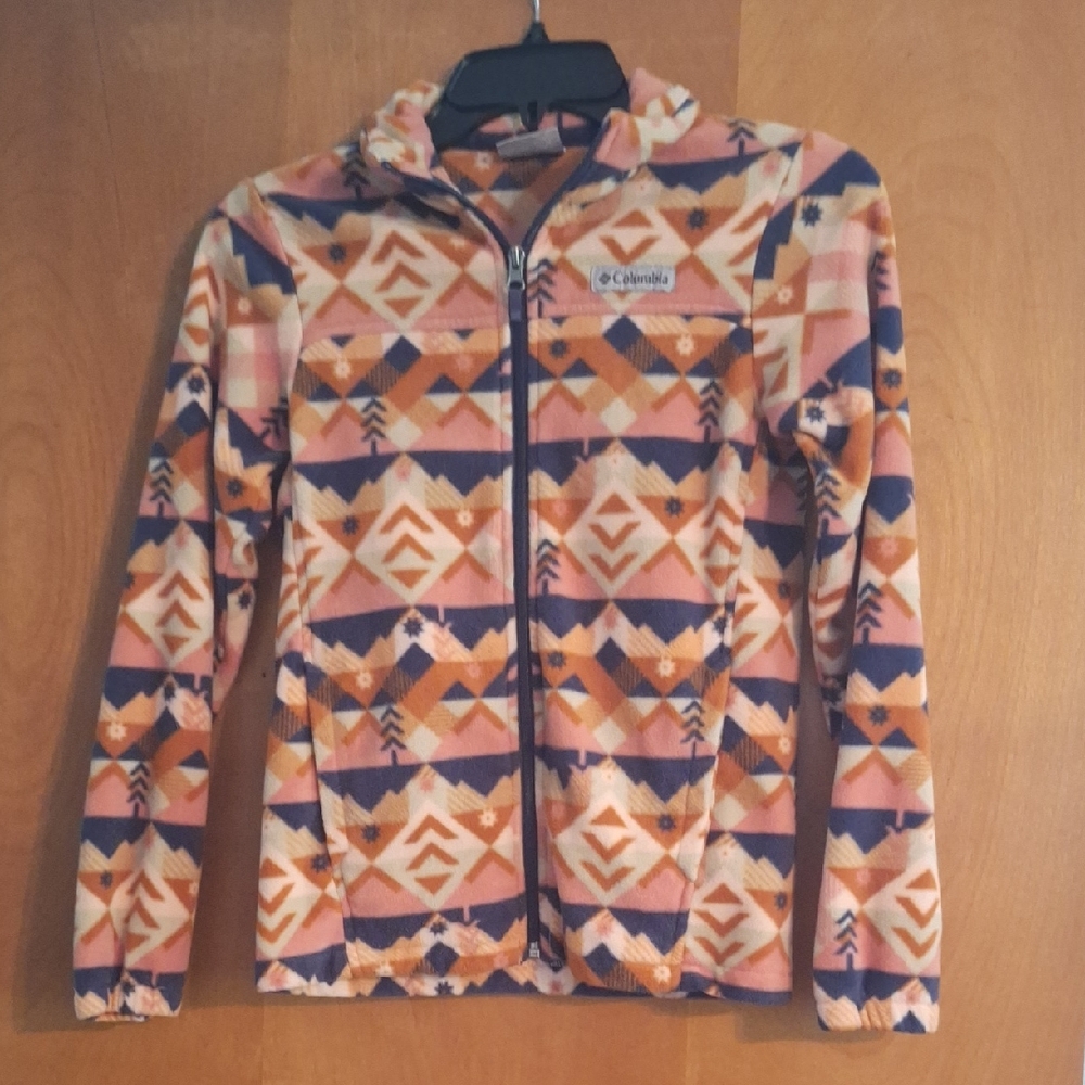 Columbia Multicolor Patterned Fleece Jacket